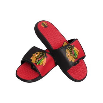 Chicago Blackhawks мъжки пантофи Colorblock Slipper