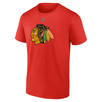 Chicago Blackhawks мъжка тениска Connor Bedard #98 Draft 2023 Stack Logo Name & Number Red