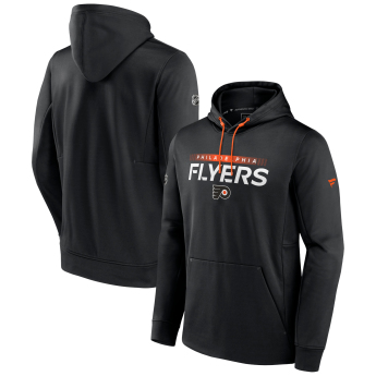 Philadelphia Flyers мъжки суитшърт с качулка RINK Performance Black-Dark Orange