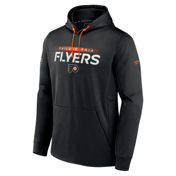 Philadelphia Flyers мъжки суитшърт с качулка RINK Performance Black-Dark Orange
