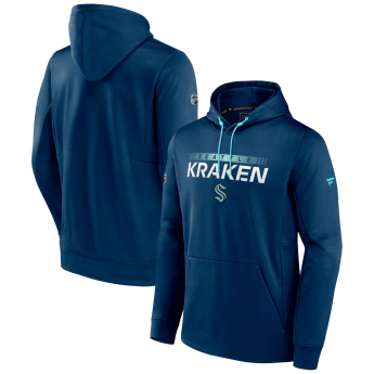 Seattle Kraken мъжки суитшърт с качулка Traditional Navy-Icy Blue