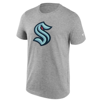 Seattle Kraken мъжка тениска Primary Logo Graphic T-Shirt Sport Gray Heather