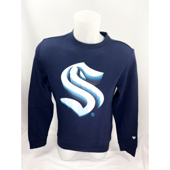 Seattle Kraken мъжки суитшърт Chrome Graphic Crew Sweatshirt Maritime Blue