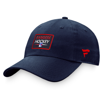 New York Rangers баскетболна шапка с козирка Authentic Pro Prime Graphic Unstructured Adjustable navy