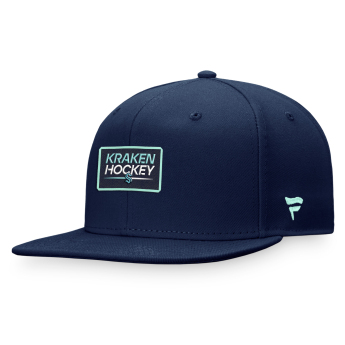 Seattle Kraken шапка с козирка flat Authentic Pro Prime Flat Brim Snapback navy