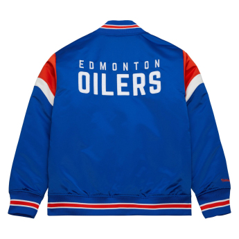 Edmonton Oilers мъжко яке NHL Heavyweight Satin Jacket