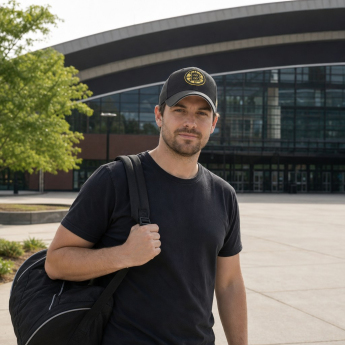 Boston Bruins баскетболна шапка с козирка Metallic Snap 47 MVP Black