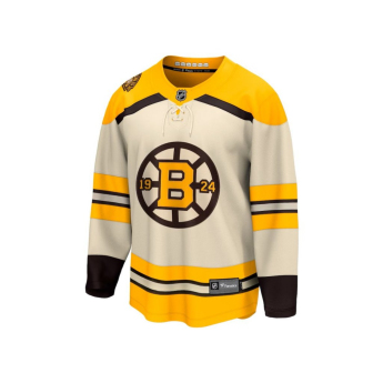 Boston Bruins детска хокейна фланелка Cream 100th Anniversary Replica Jersey