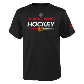 Chicago Blackhawks детска тениска Apro Wordmark Ss Ctn Tee black