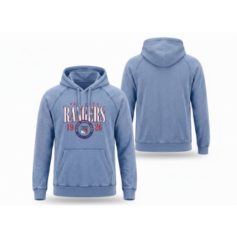 New York Rangers мъжки суитшърт с качулка A/LS Hoodie blue