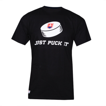 Отбори по хокей мъжка тениска Slovakia Just puck it