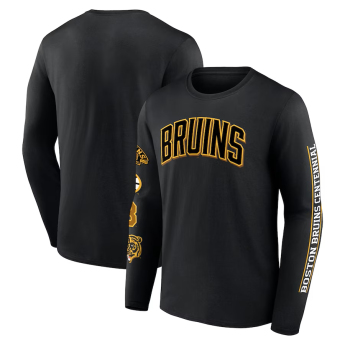 Boston Bruins мъжка тениска с дълъг ръкав Centennial black