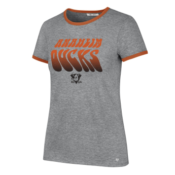 Anaheim Ducks дамска тениска Letter Ringer grey