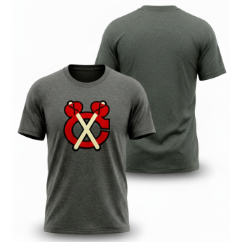 Chicago Blackhawks мъжка тениска Tek Patch grey