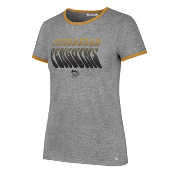Pittsburgh Penguins дамска тениска Letter Ringer grey