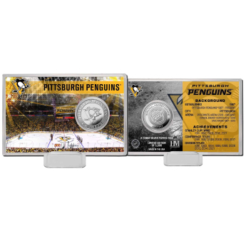 Pittsburgh Penguins колекционерска монета History Silver Coin Card Limited Edition od 5000