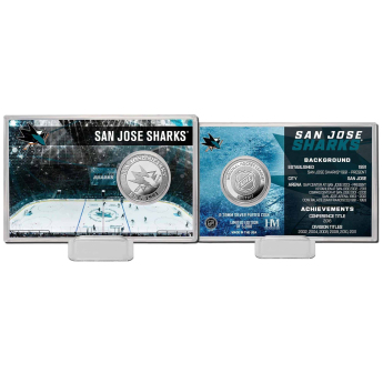 San Jose Sharks колекционерска монета History Silver Coin Card Limited Edition od 5000