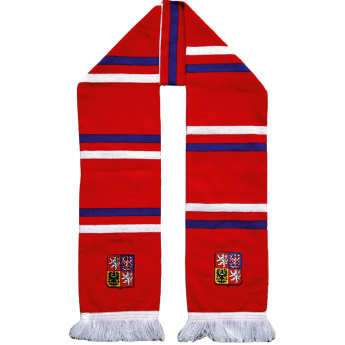 Отбори по хокей зимен шал Czech Republic logo printed - red