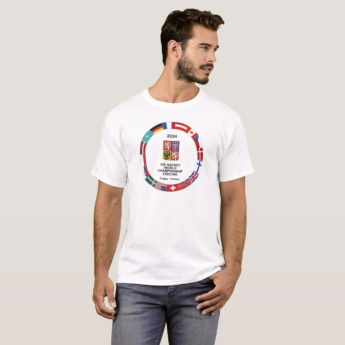 Отбори по хокей мъжка тениска Ice Hockey World Championship Czechia MS 2024 White
