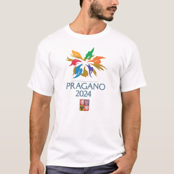 Отбори по хокей мъжка тениска PRAGANO 2024 Ice Hockey World Championship Czechia MS 2024 White