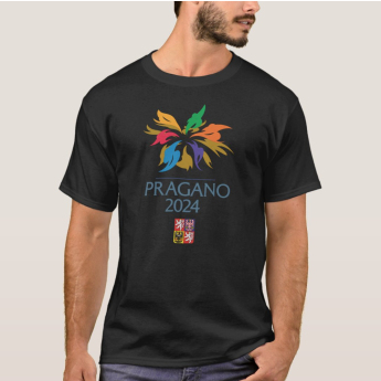 Отбори по хокей мъжка тениска PRAGANO 2024 Ice Hockey World Championship Czechia MS 2024 Black