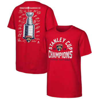 Florida Panthers детска тениска 2024 Stanley Cup Champions Signature Roster