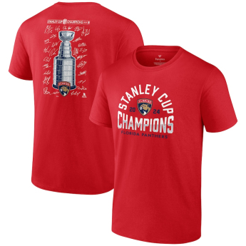 Florida Panthers мъжка тениска 2024 Stanley Cup Champions Signature Roster