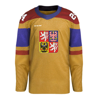 Отбори по хокей хокейна фланелка Radko Gudas #3 2024 CCM Fandres replica gold
