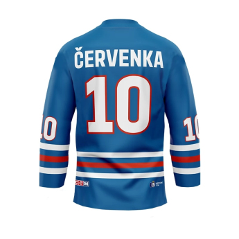 Отбори по хокей хокейна фланелка Roman Červenka #10 2023/2024 CCM Fandres replica - blue