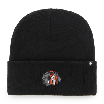 Chicago Blackhawks зимна шапка Haymaker ´47 Cuff Knit black night