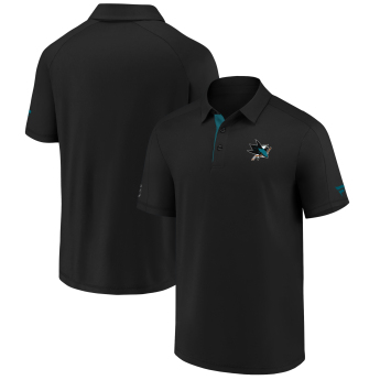 San Jose Sharks мъжка поло тениска Authentic Rinkside Performance black