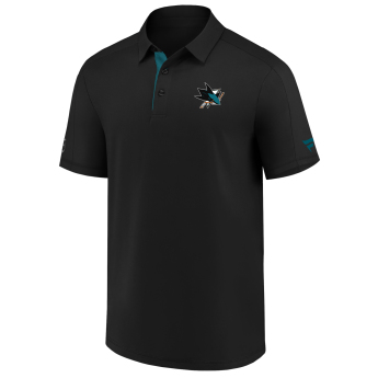 San Jose Sharks мъжка поло тениска Authentic Rinkside Performance black