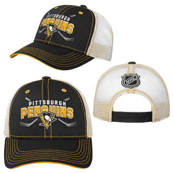 Pittsburgh Penguins детска бейзболна шапка с козирка Lockup Meshback Adjustable