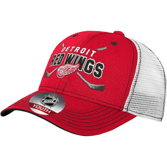 Detroit Red Wings детска бейзболна шапка с козирка Lockup Meshback Adjustable