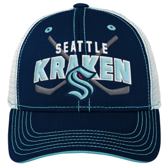 Seattle Kraken детска бейзболна шапка с козирка Lockup Meshback Adjustable