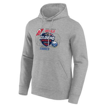 NHL продукти мъжки суитшърт с качулка 2024 Czechia Buffalo Sabres vs New Jersey Devils Match Up Hoodie