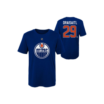 Edmonton Oilers детска тениска Leon Draisaitl #29 Flat Captains N&N Ctn Tee