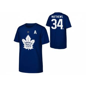 Toronto Maple Leafs детска тениска Auston Matthews Flat Captains N&N Ctn Tee