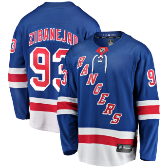 New York Rangers хокейна фланелка #93 Mika Zibanejad Breakaway Home
