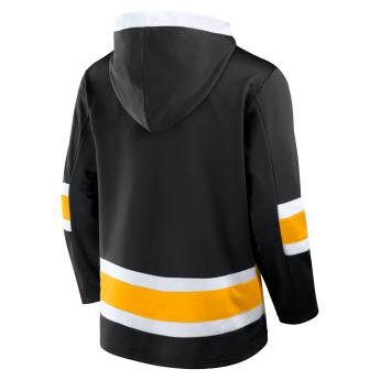 Boston Bruins мъжки суитшърт с качулка Mens Laced Hockey