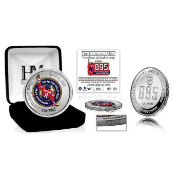 Washington Capitals колекционерска монета Alex Ovechkin #8 The GR8 Chase Scorer 39mm Silver Coin