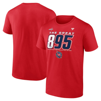 Washington Capitals мъжка тениска Alex Ovechkin #8 The GR8 Chase Scorer 895 red