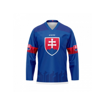 Отбори по хокей хокейна фланелка Slovakia Juraj Slafkovský #20 CCM Hockey fan blue
