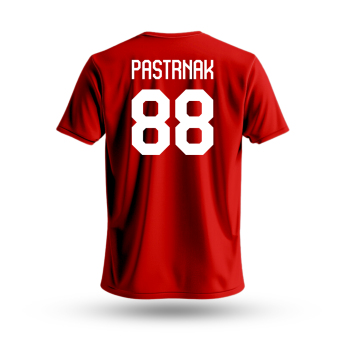 Отбори по хокей детска тениска Czech republic David Pastrňák #88 National Emblem 2025 red
