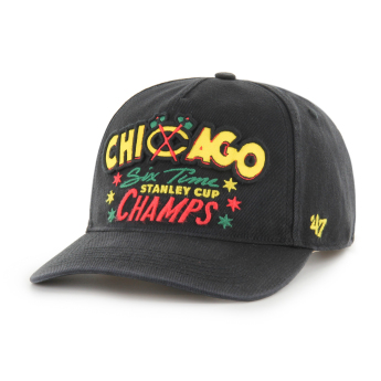 Chicago Blackhawks баскетболна шапка с козирка Charlton 47 HITCH RF black