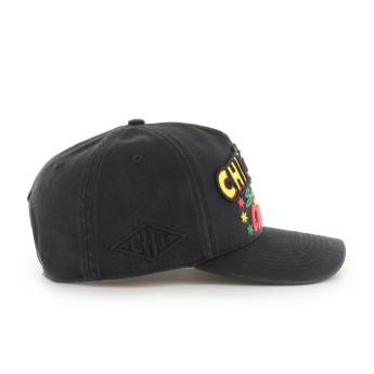 Chicago Blackhawks баскетболна шапка с козирка Charlton 47 HITCH RF black