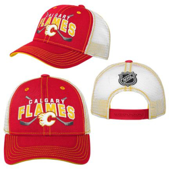 Calgary Flames детска бейзболна шапка с козирка Lockup Meshback Adj.
