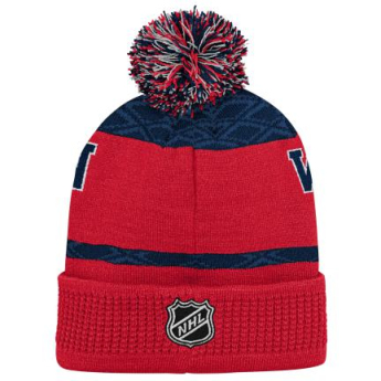 Washington Capitals детска зимна шапка Puck Pattern Cuffed Pom