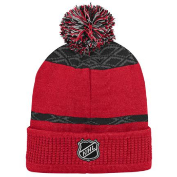 Detroit Red Wings детска зимна шапка Puck Pattern Cuffed Pom