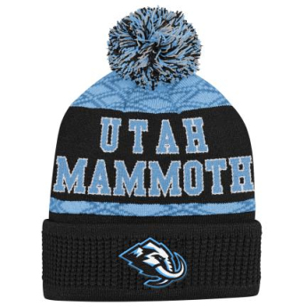 Utah Hockey Club детска зимна шапка Puck Pattern Cuffed Pom